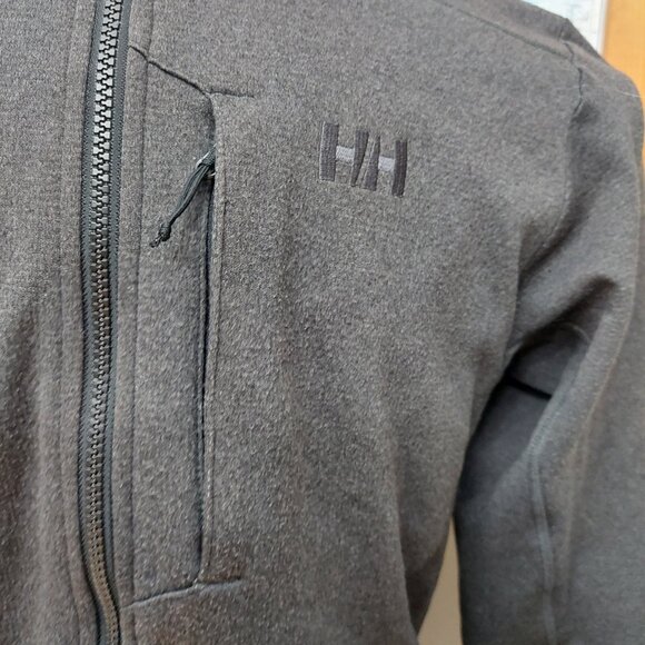 Helly Hansen Full Zip Men's Fleece Jacket Dark Grey Size Medium - Picture 3 of 13